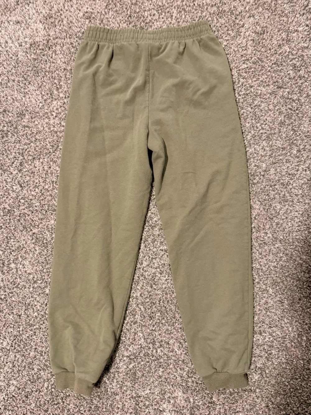 Girls Olive Green Butterfly Graphic Jogger Sweatpants